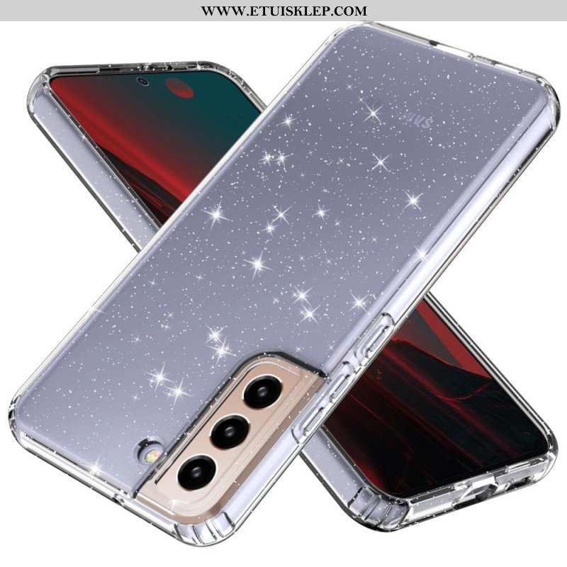 Etui do Samsung Galaxy S22 5G Przezroczysty Wzór Cekinów